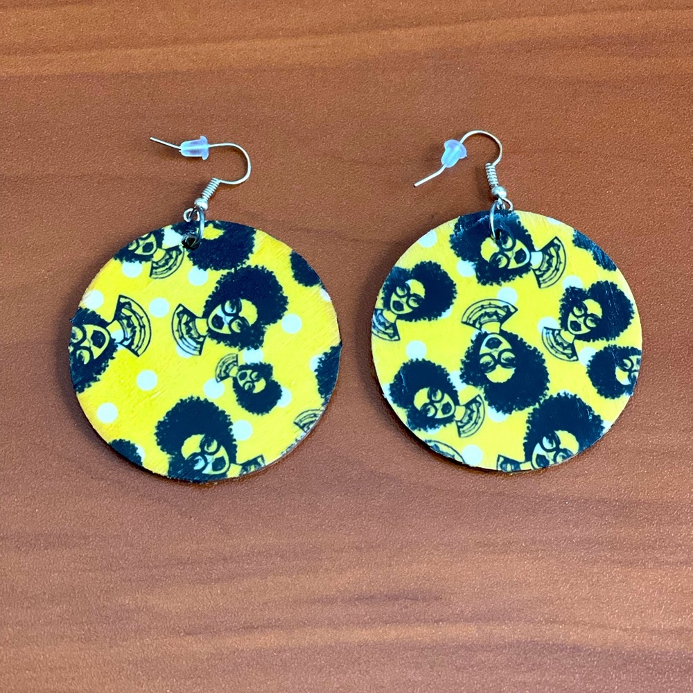 Small Wooden Earrings